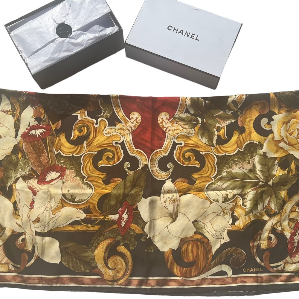 Authentic Chanel Silk Scarf